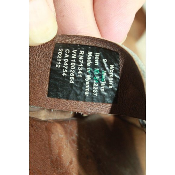 LL BEAN Lakewashed Gray Suede Strappy Slide Slip On Sandals Size 9 M - Picture 7 of 8